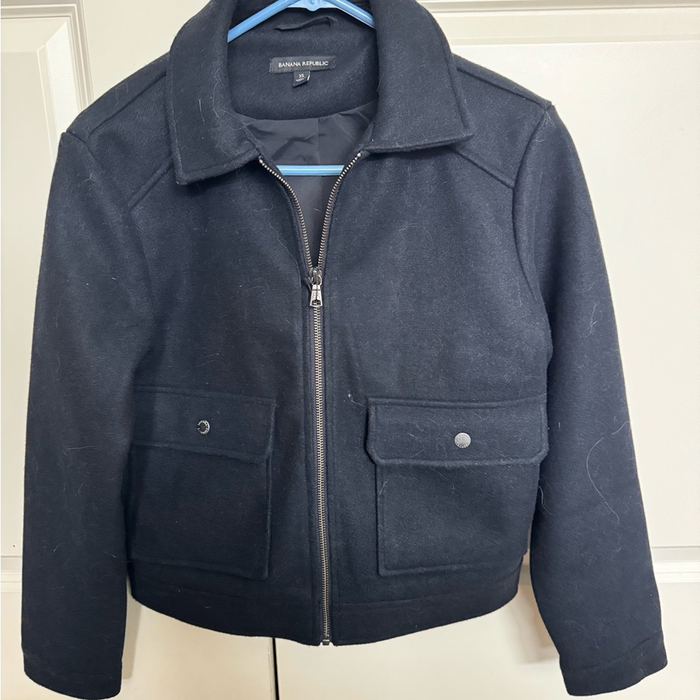 NWR Banana republic bomber style Black Zip-Up Jacket